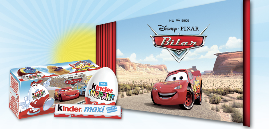 Disney Pixar Cars Kinder Surprise campaign by adentity