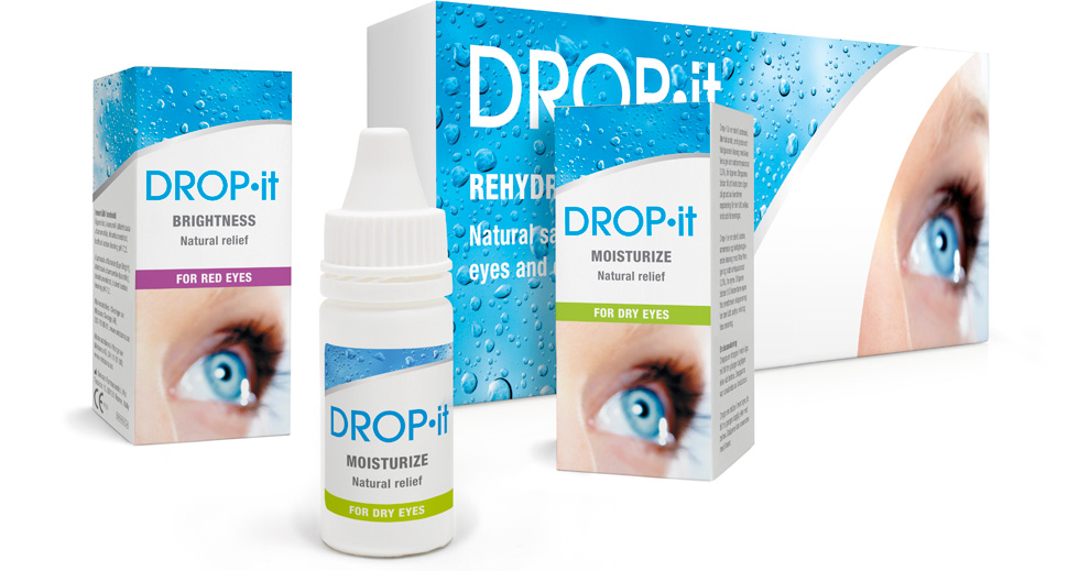 drop-it campaign midsona by adentity. packaging of eyedrops