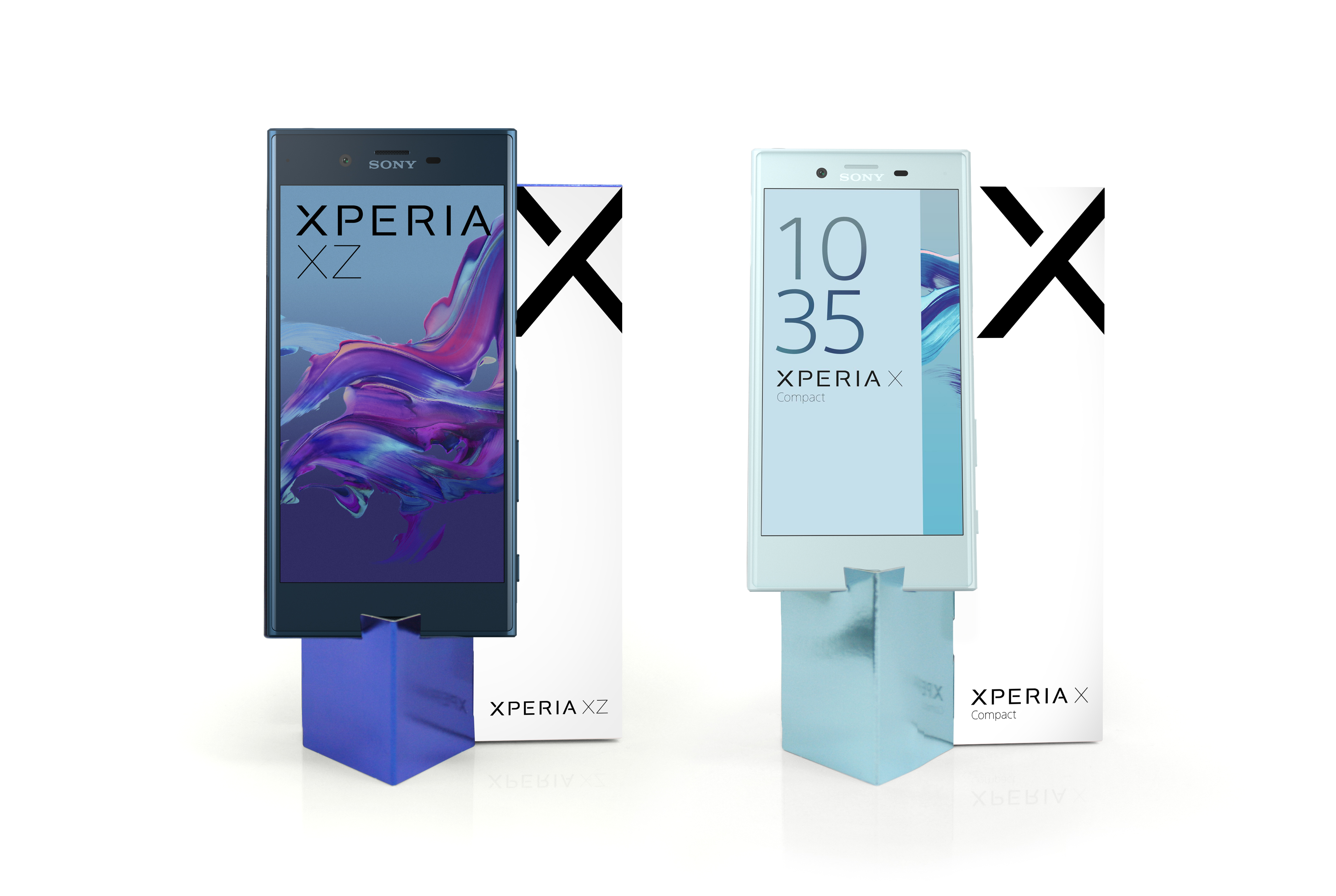 Sony Xperia XZ with box and stand