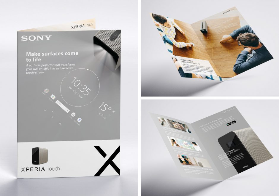 Sony Xperia touch leaflet by adentity