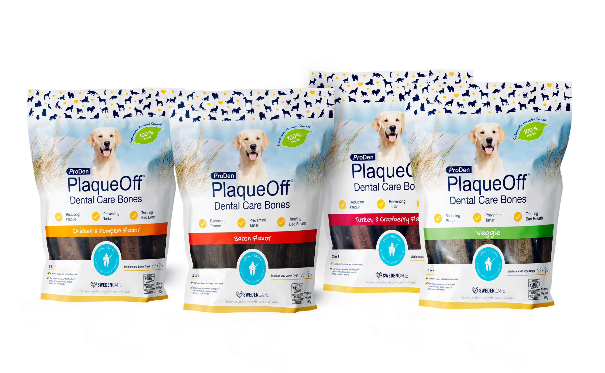Range product image of swedencares new label design for proden plaqueoff for dogs